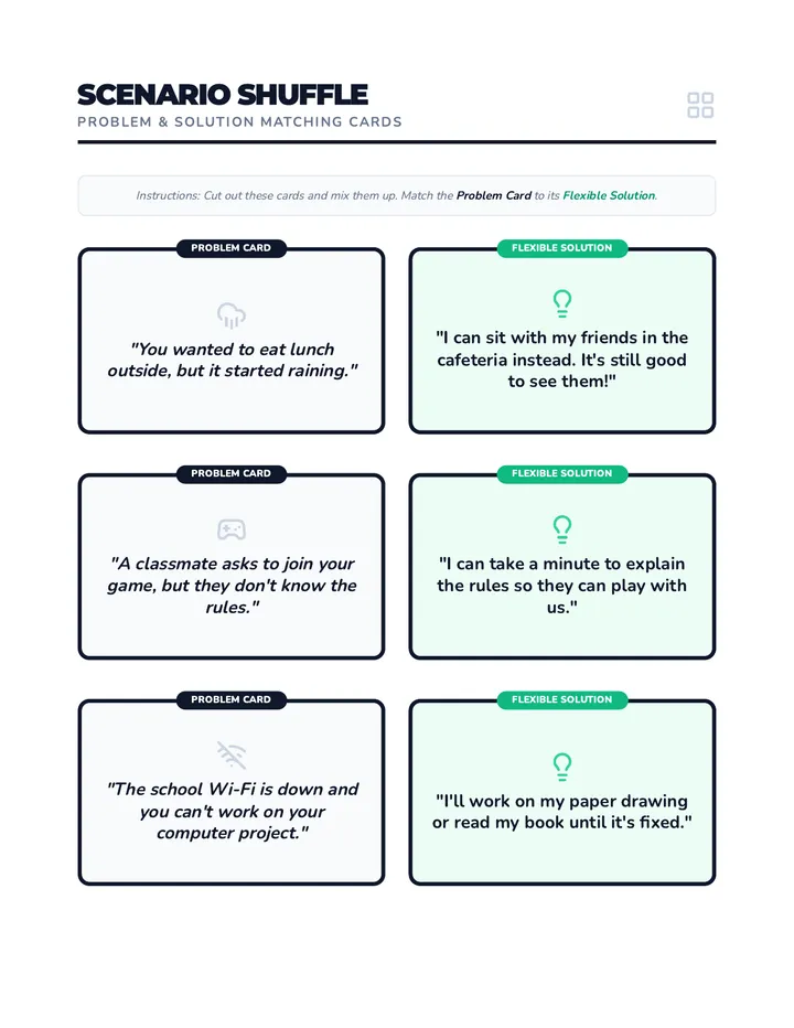 Scenario Shuffle Cards