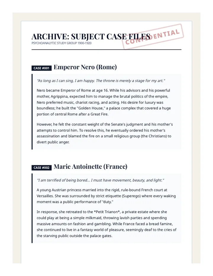 Psyche Case Files