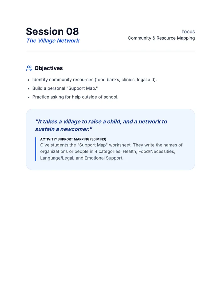 The Village Network Facilitator Guide