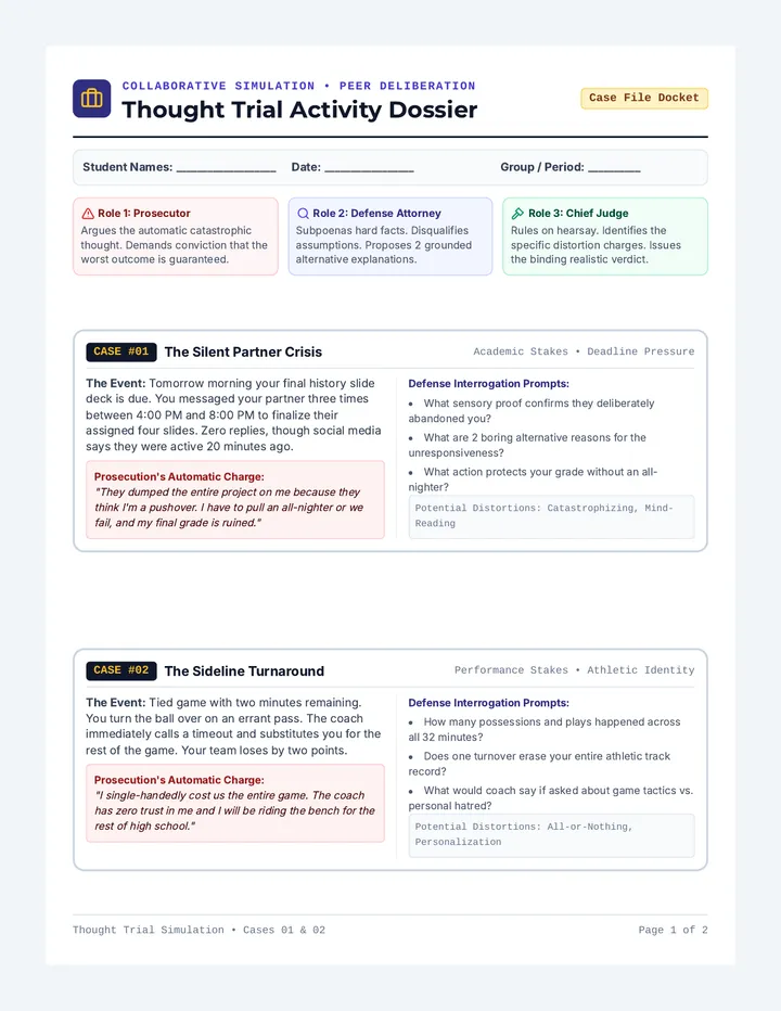 Thought Trial Activity