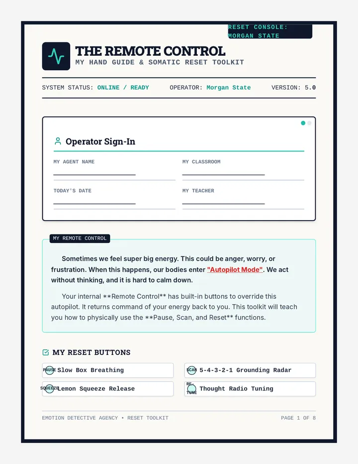Remote Control Workbook