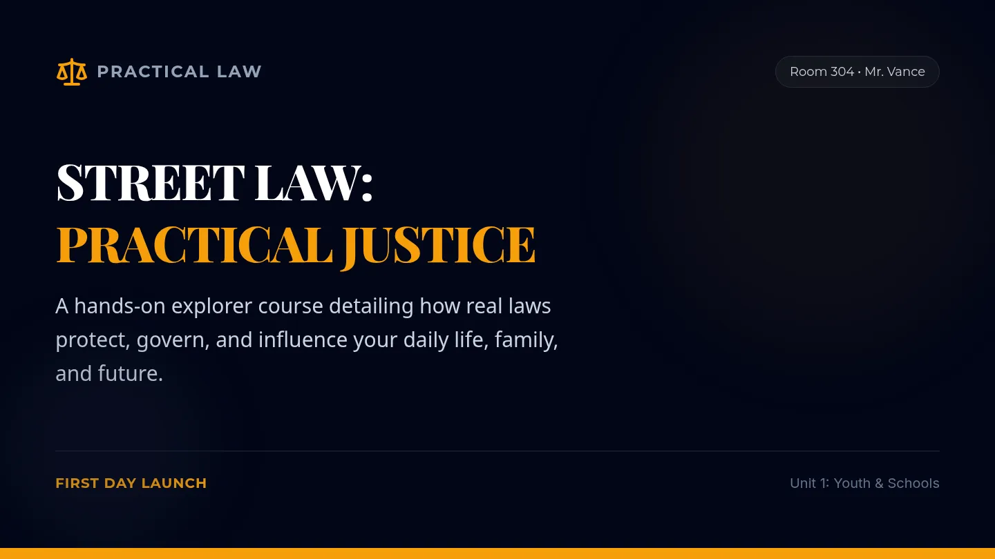 Street Law Welcome Slides