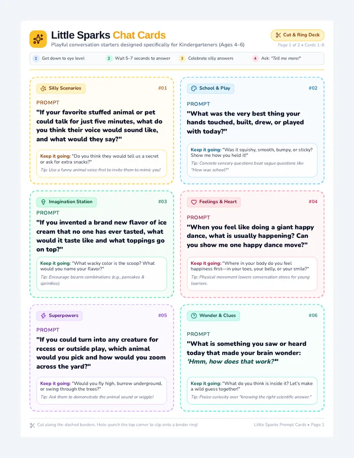 Little Sparks Prompt Cards