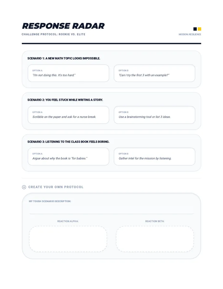 Response Radar Role Play Cards