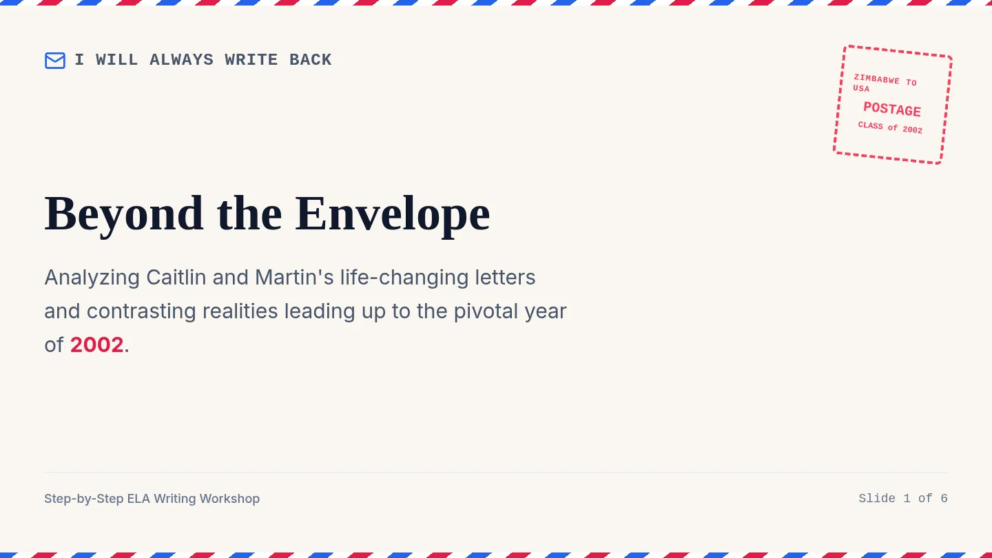 Envelope Echoes Slides