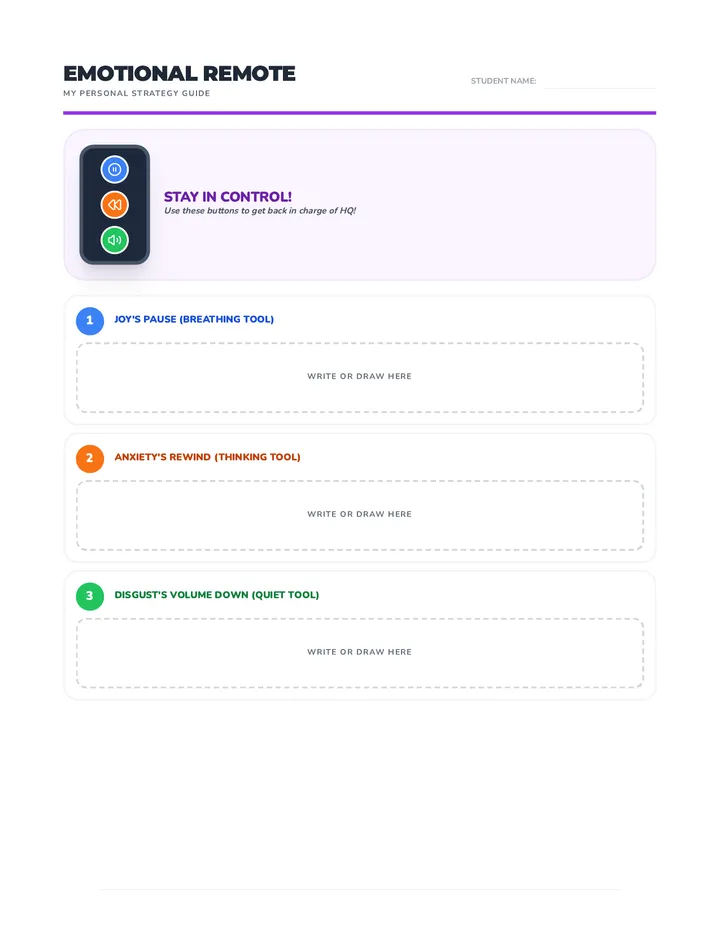 Emotional Remote Worksheet