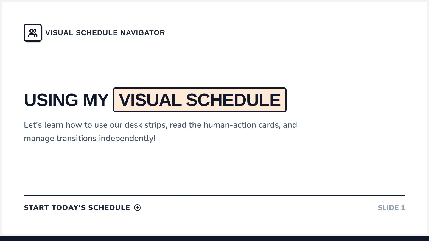 Routine Navigator Slides
