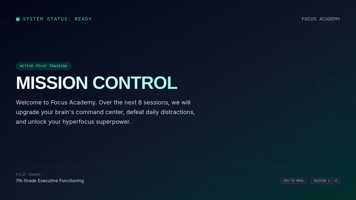 Mission Control Slides