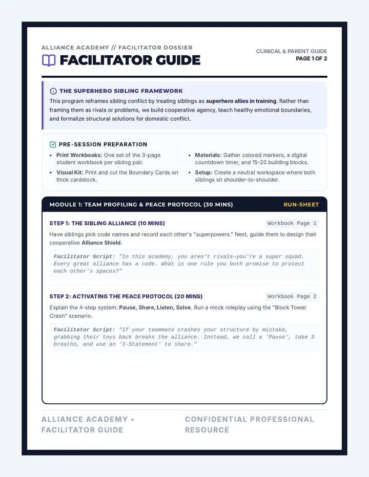 Alliance Academy Facilitator Guide