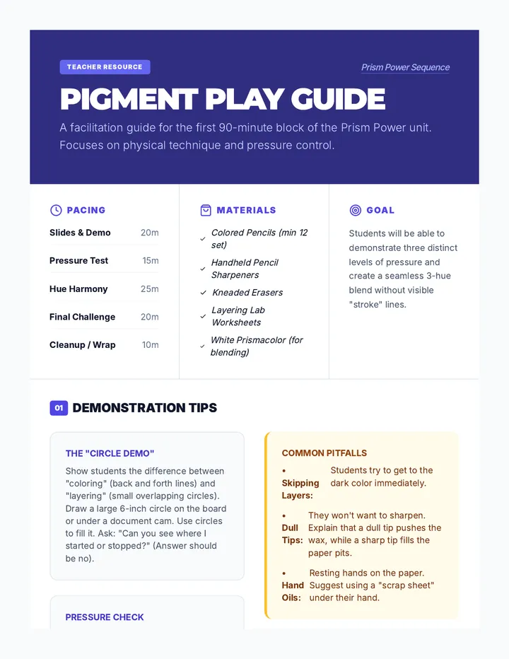 Pigment Play Teacher Guide