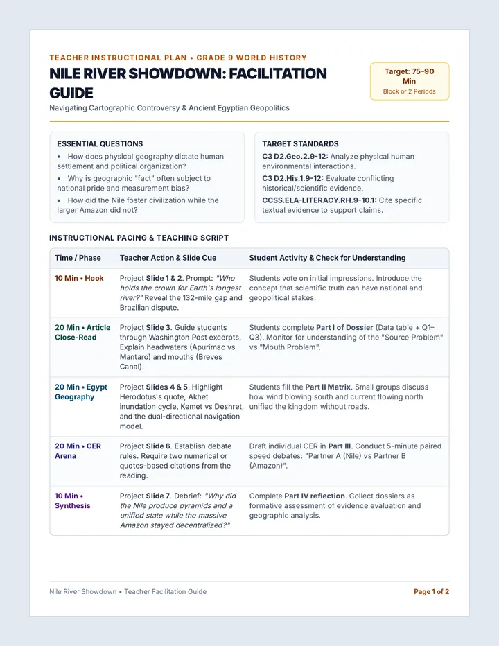 Nile Facilitation Guide