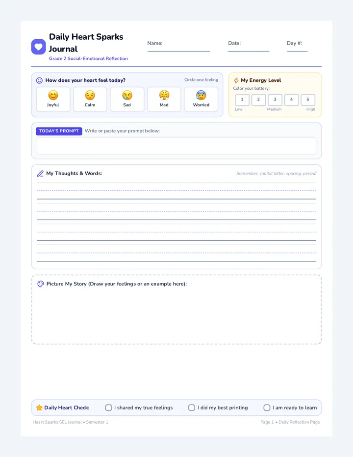 Self Discovery Journal Pages