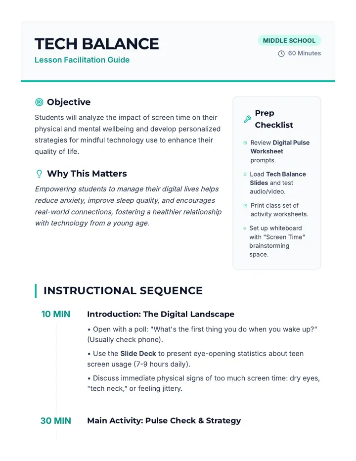 Technology Balance Usage Tech Balance • Lesson • Lenny.com