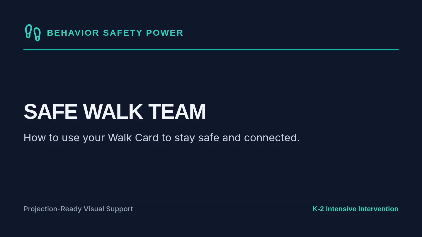 Safe Walk Slides