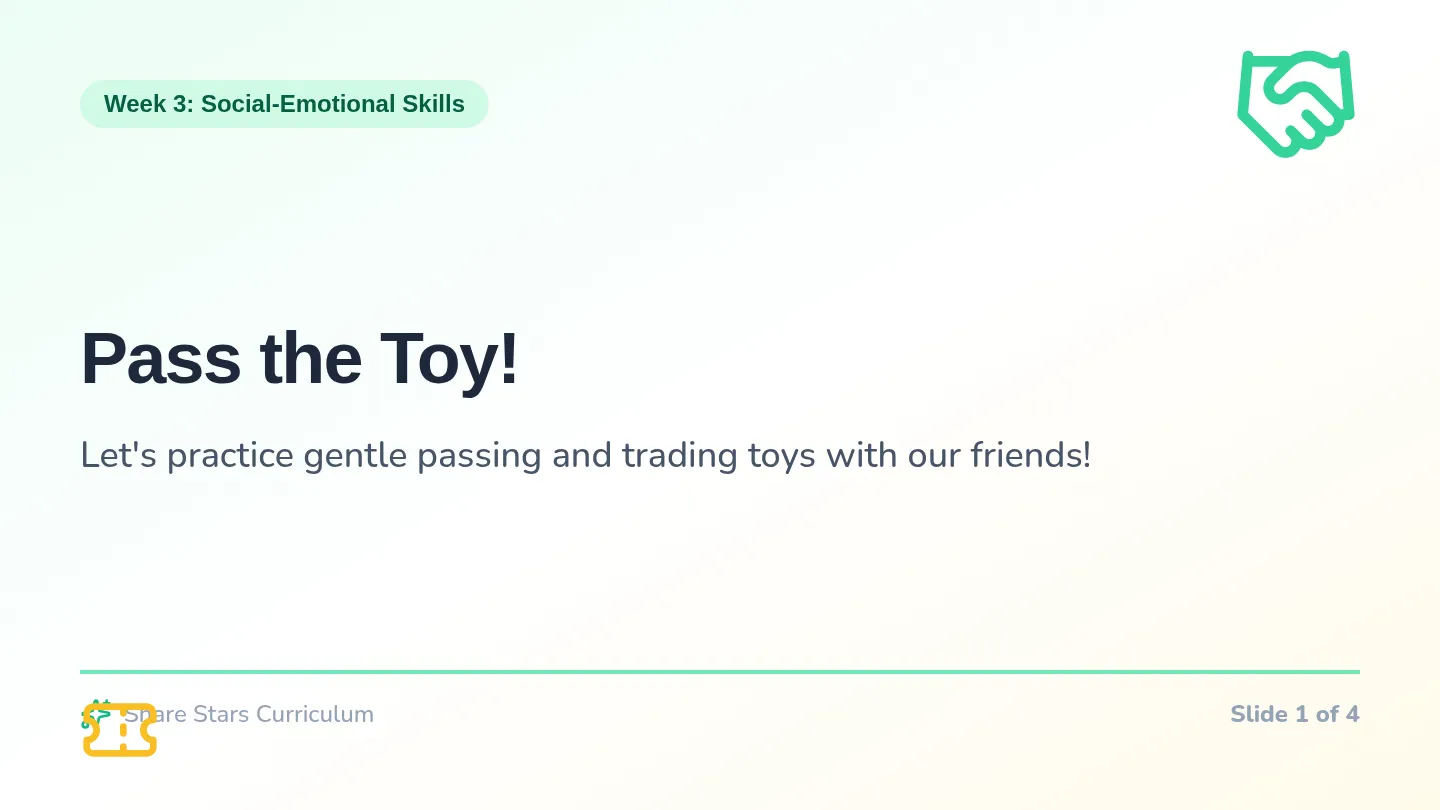 Pass the Toy Slides