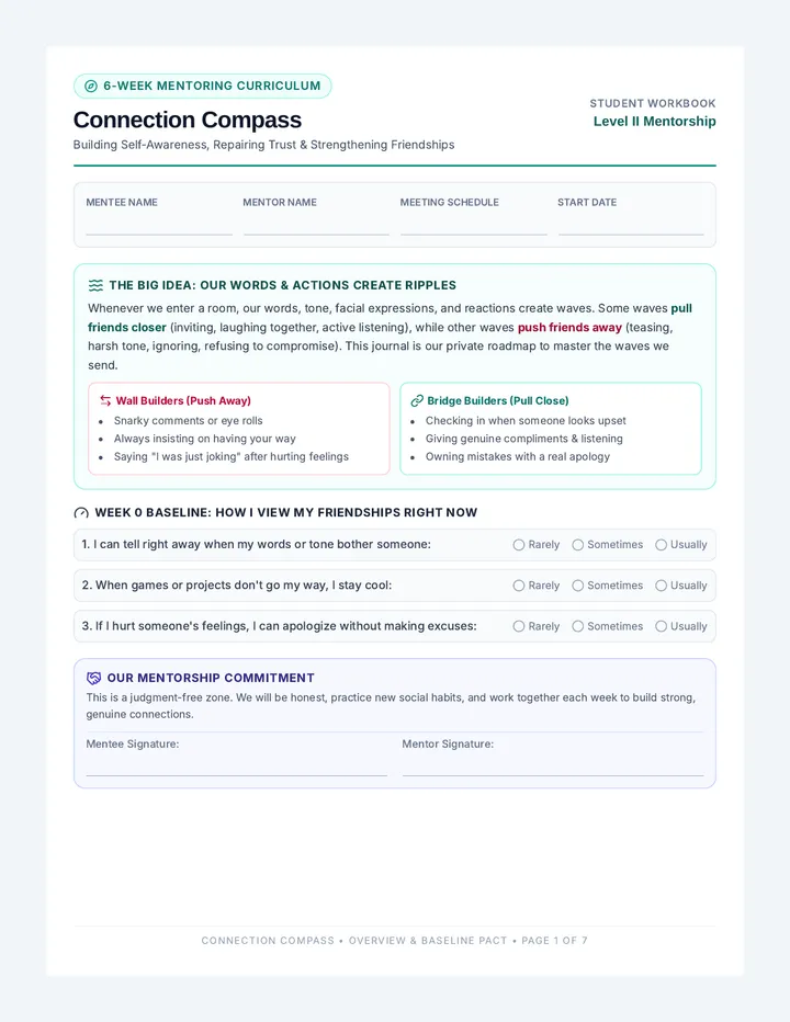 Connection Compass Mentoring Packet