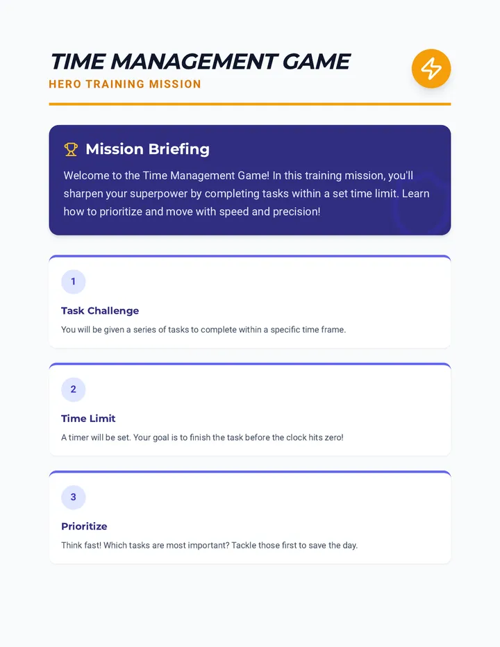 Time Management Game Guide