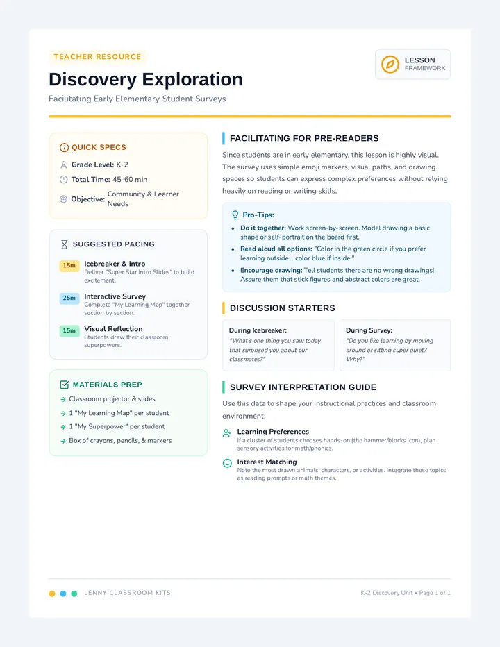 Discovery Explorer Teacher Guide