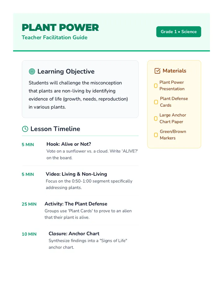 Plant Power Facilitation Guide