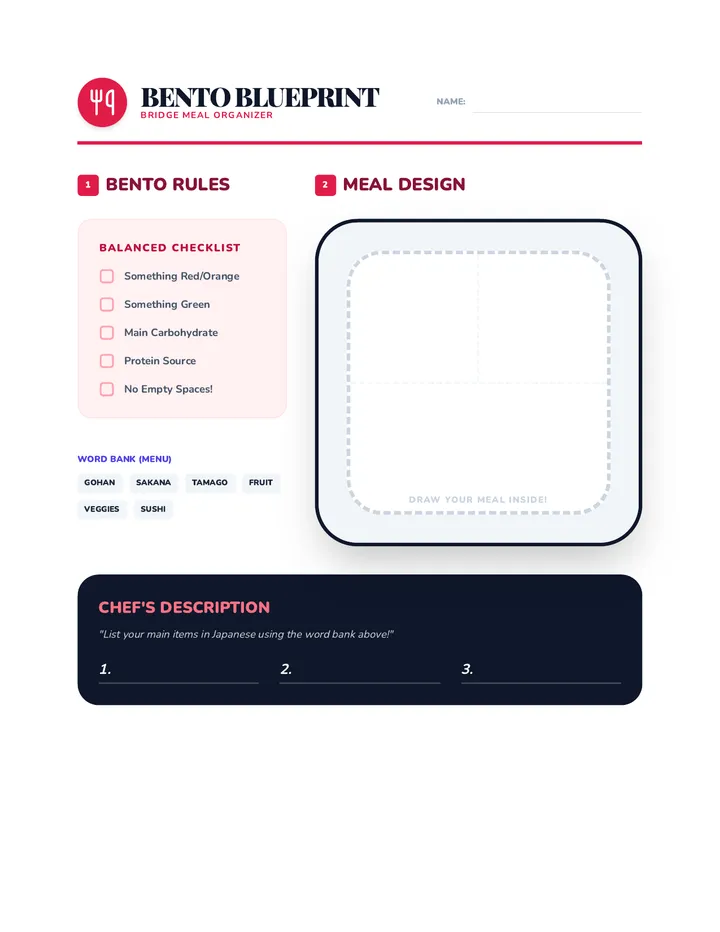 Oishii Journeys Bridge Organizer