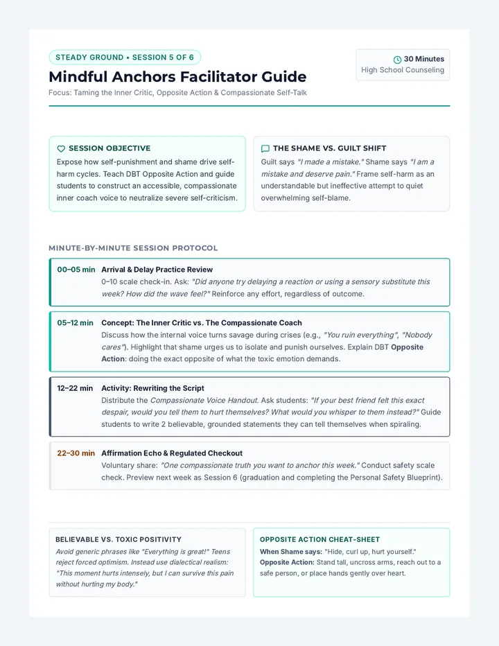 Mindful Anchors Facilitator Guide
