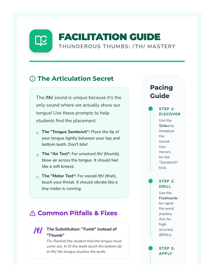 Thunderous Thumbs Facilitation Guide