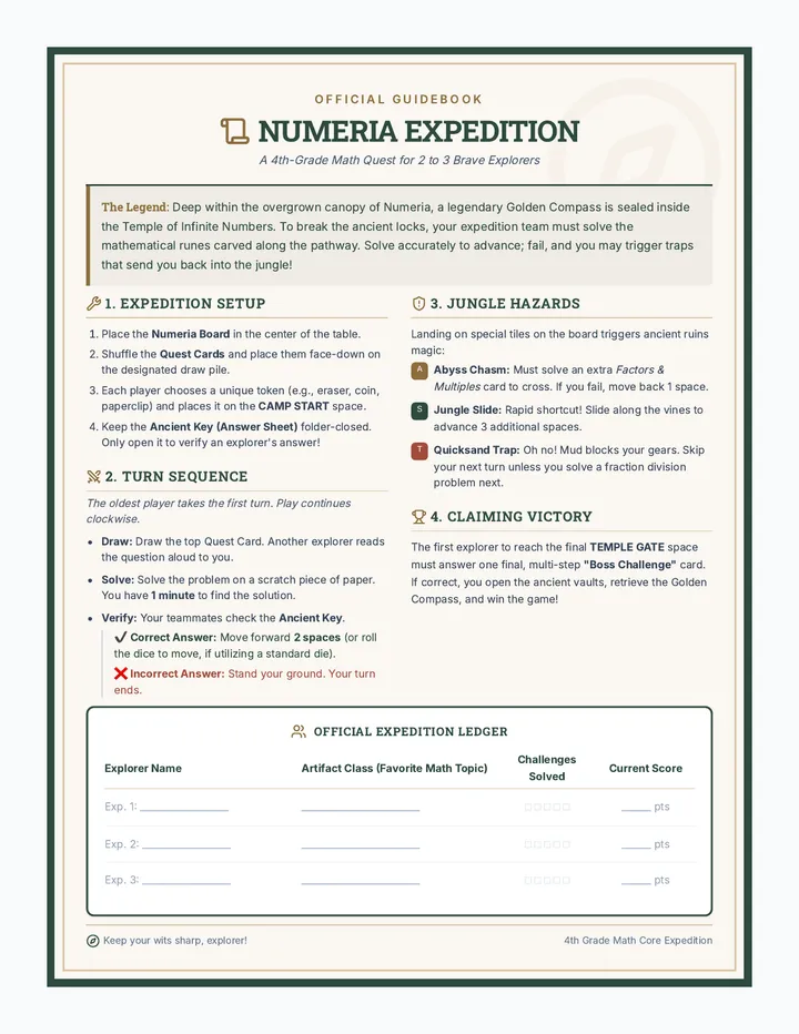 Numeria Expedition Rulebook