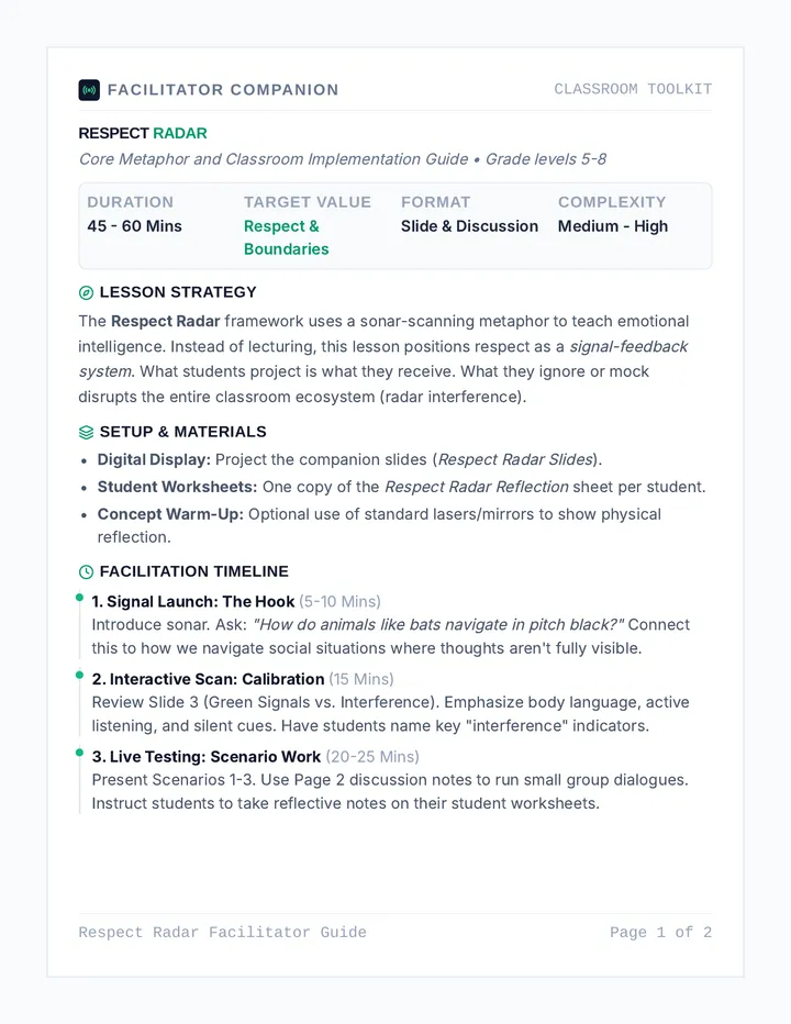 Respect Radar Guide