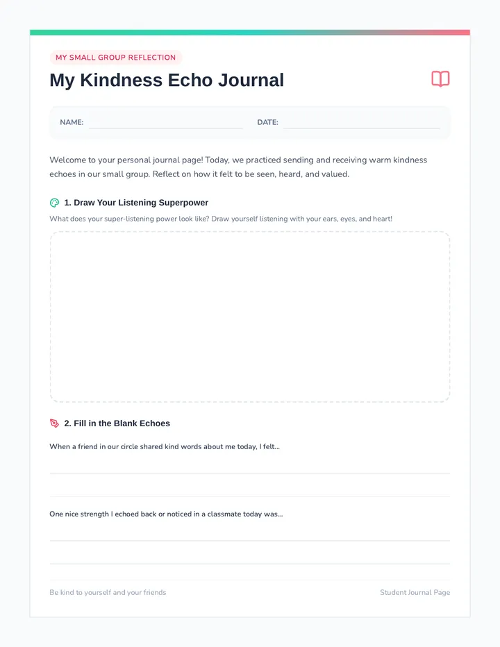 Kindness Echo Journal