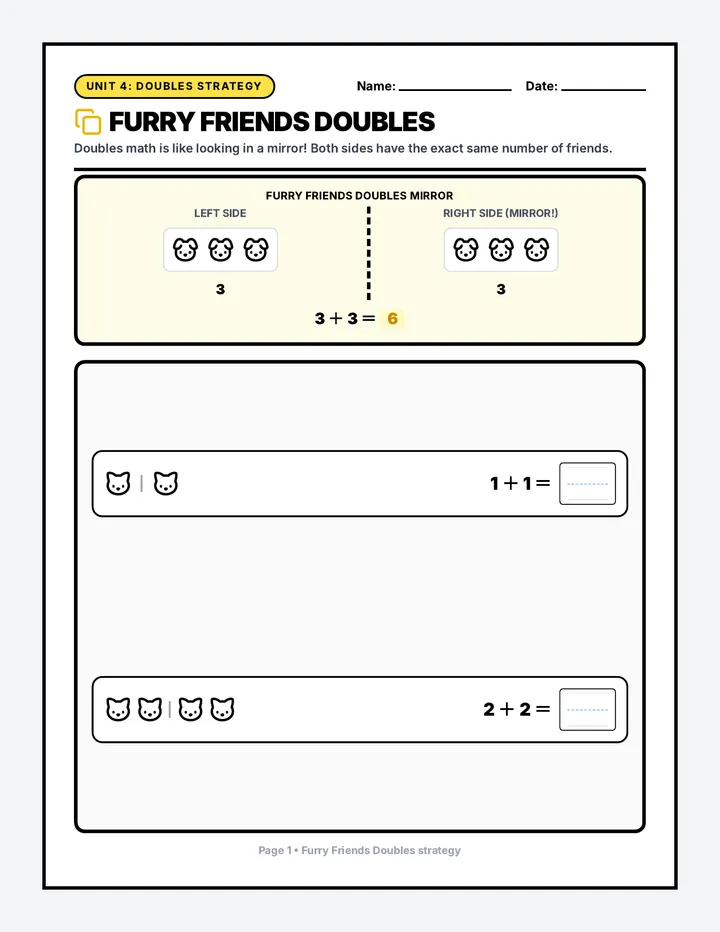 Furry Friends Doubles Packet