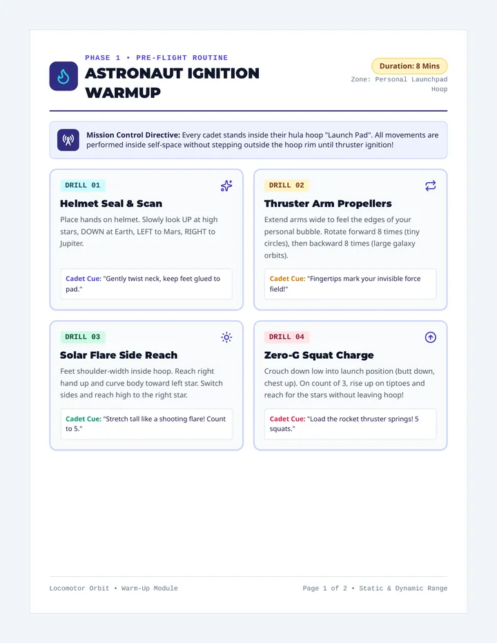Astronaut Ignition Warmup