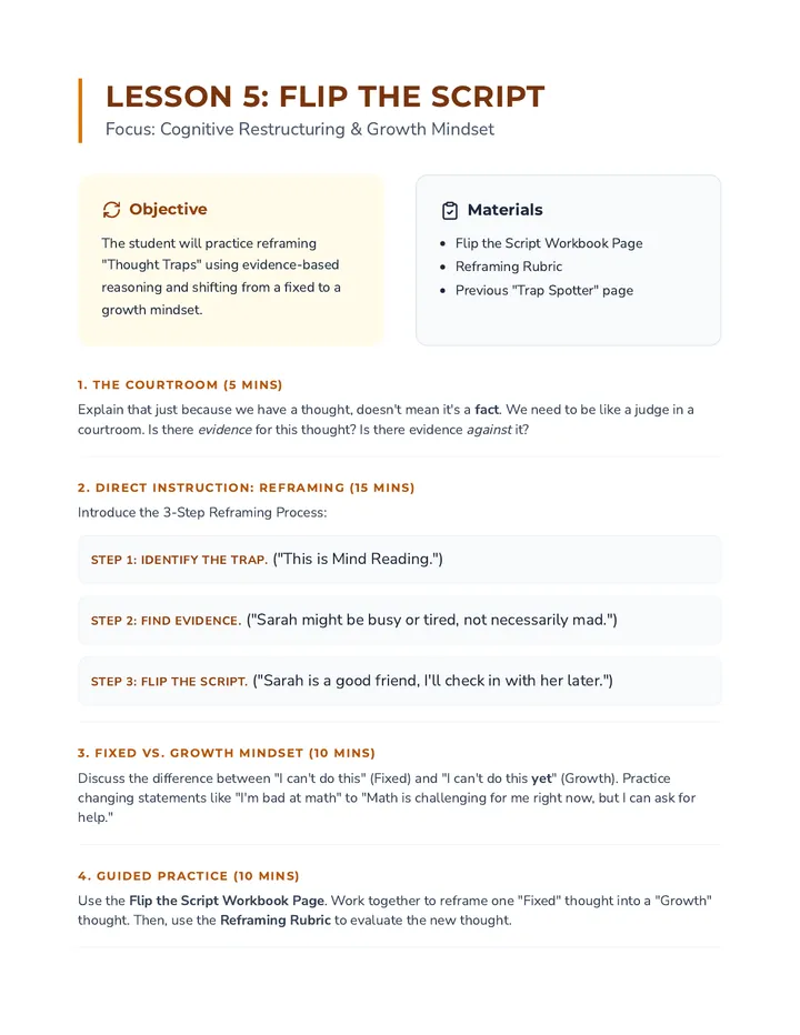 Flip the Script Lesson Plan