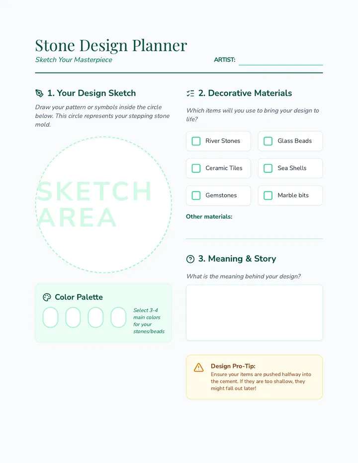 Stone Design Planner