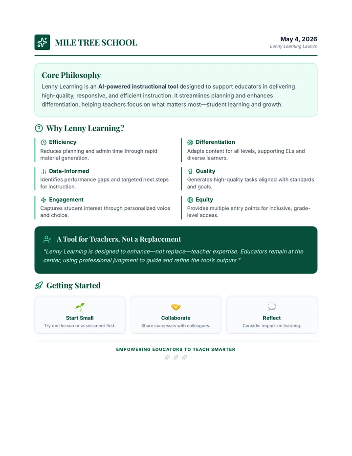 Lenny Learning Presenter Guide