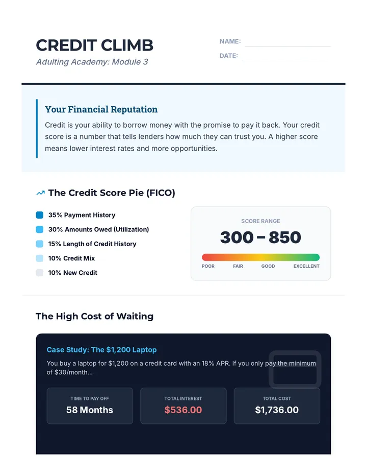 Credit Climb Workbook