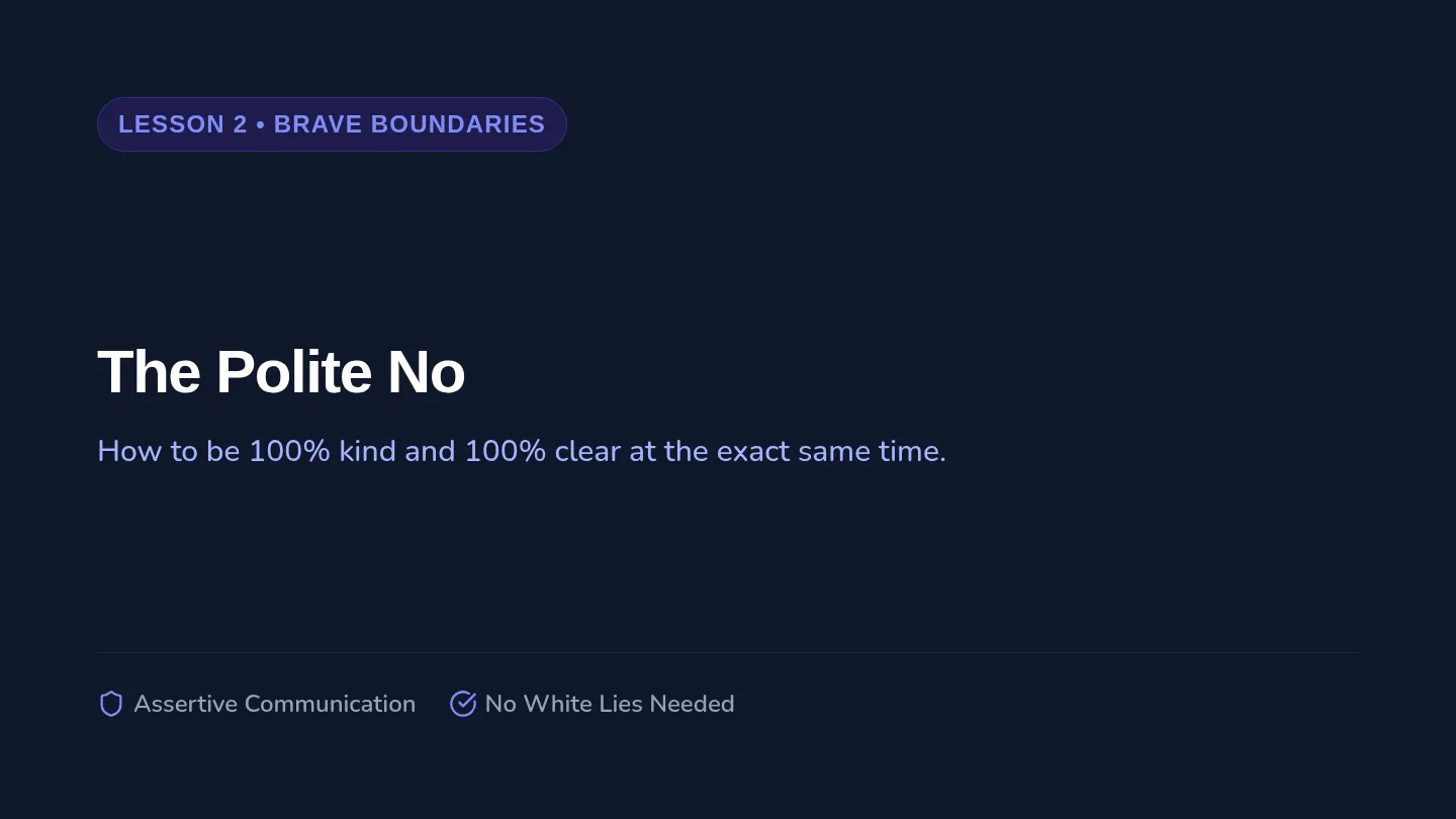 The Polite No Slides
