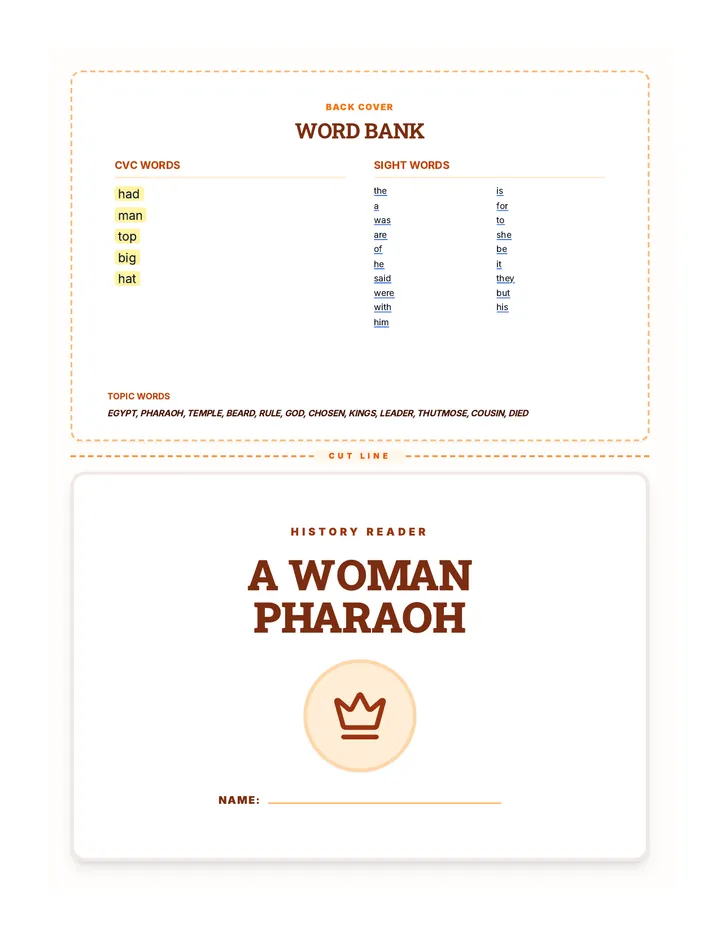 Hatshepsut Decodable Reader Document