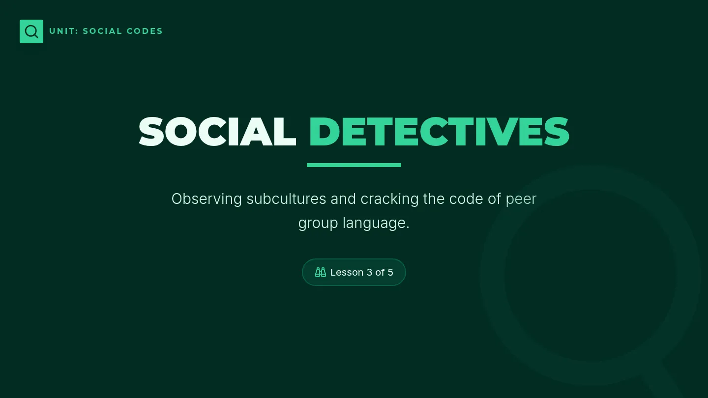 Social Detective Slides