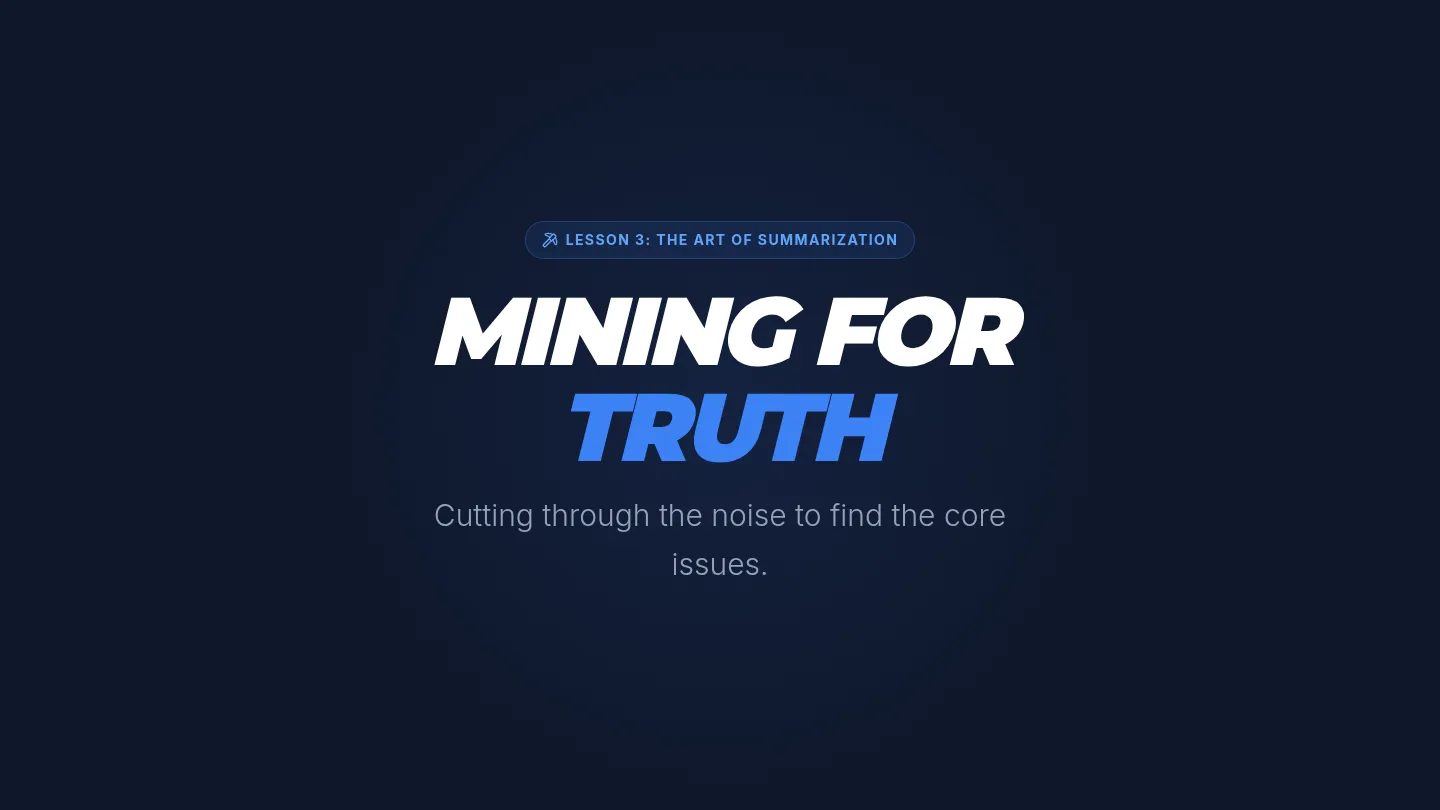 Mining for Truth Slides