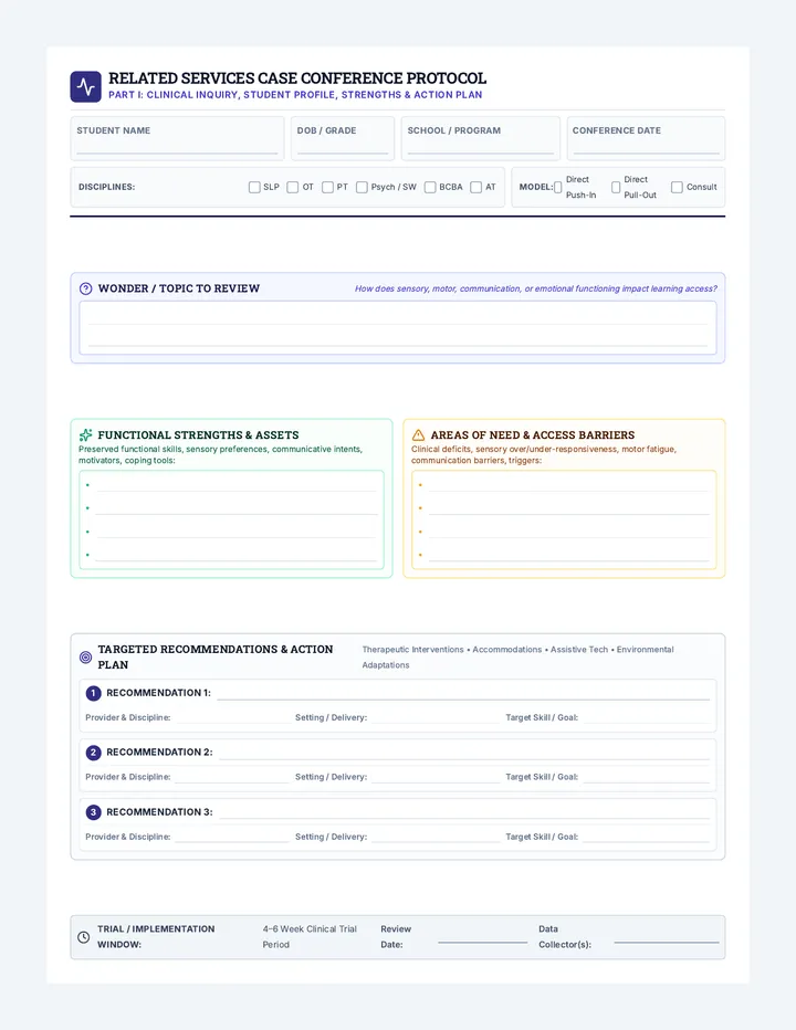 Related Services Action Form