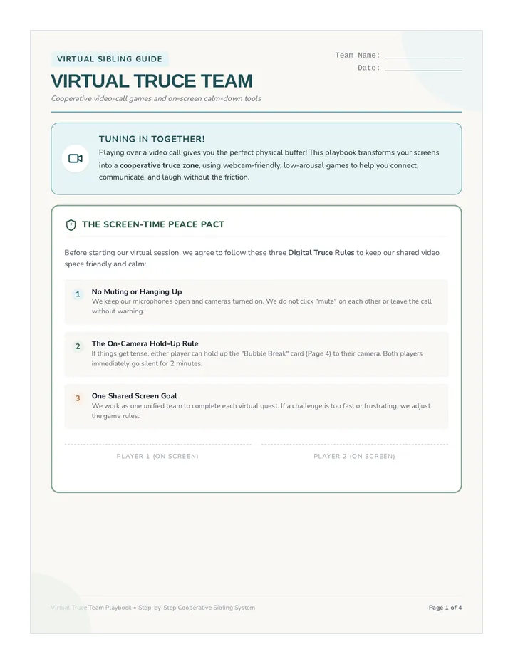 Virtual Truce Team Playbook