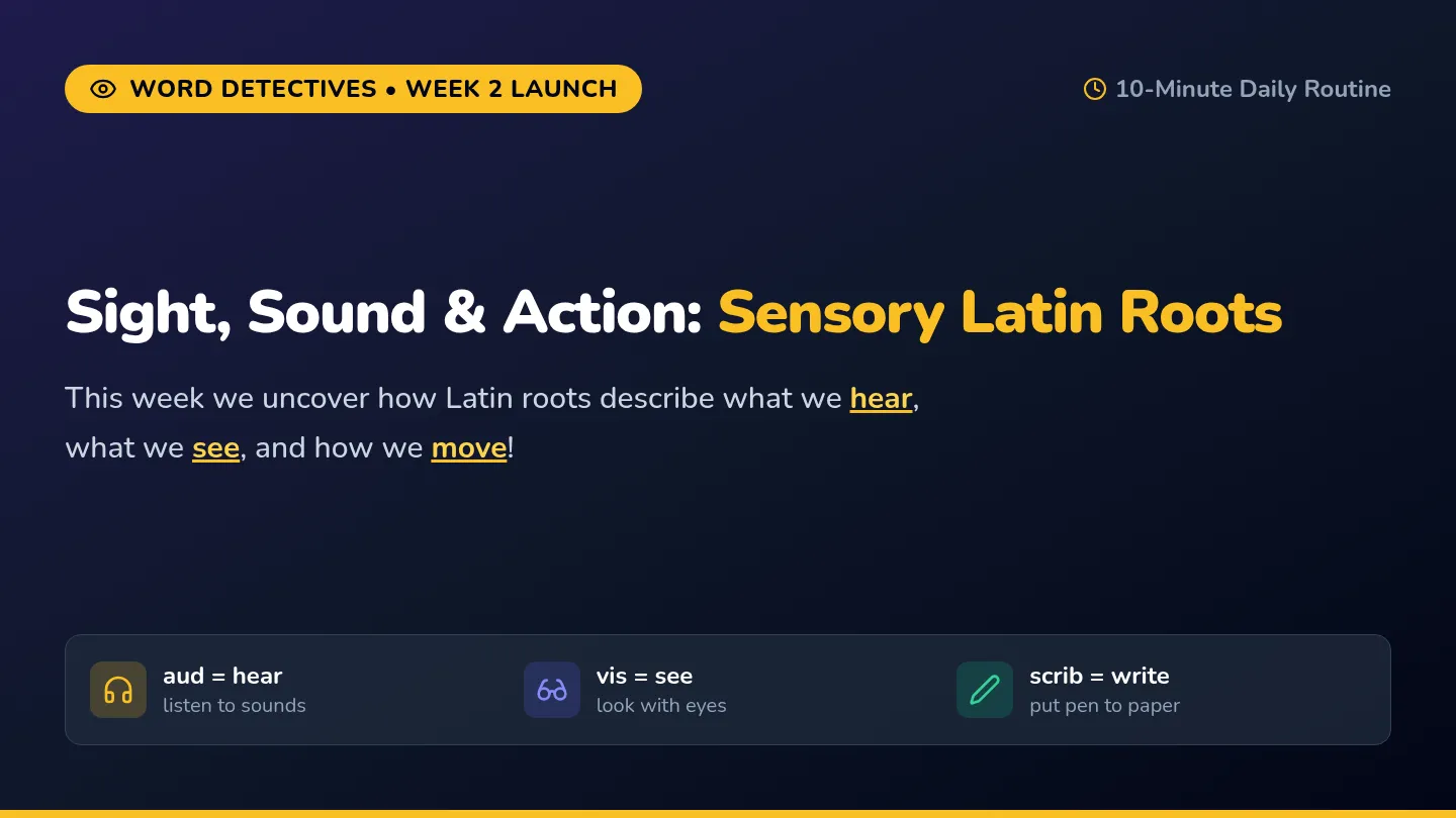Sensory Latin Slides