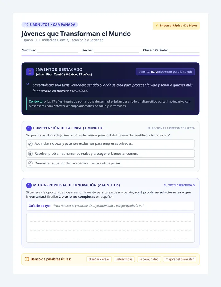 Jóvenes Innovadores Do Now