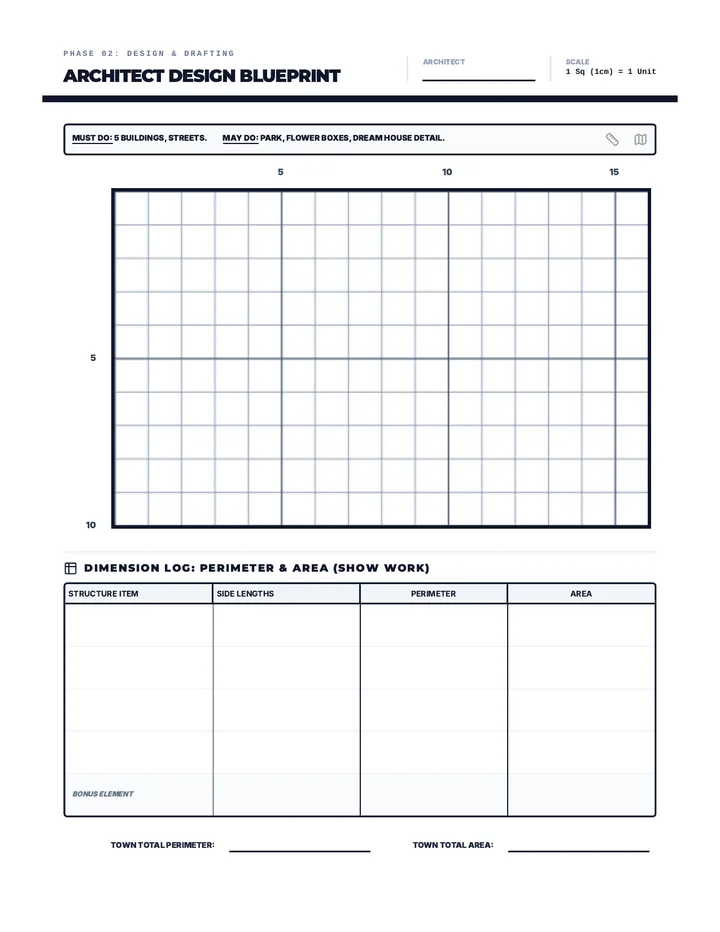 Architect Blueprint Page