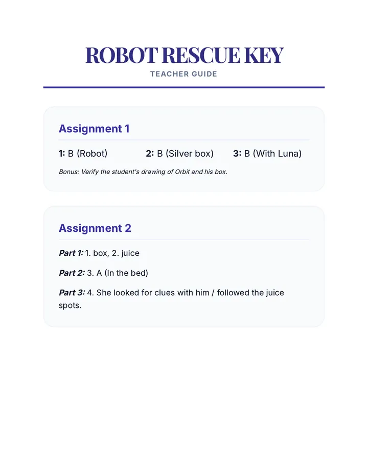 Robot Rescue Key Document