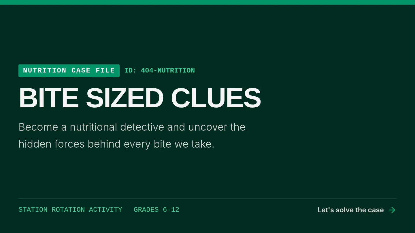 Bite Sized Clues Slides