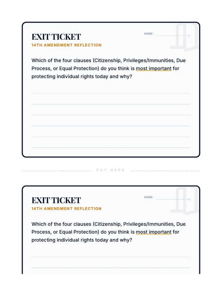 Guardian Clauses Exit Ticket