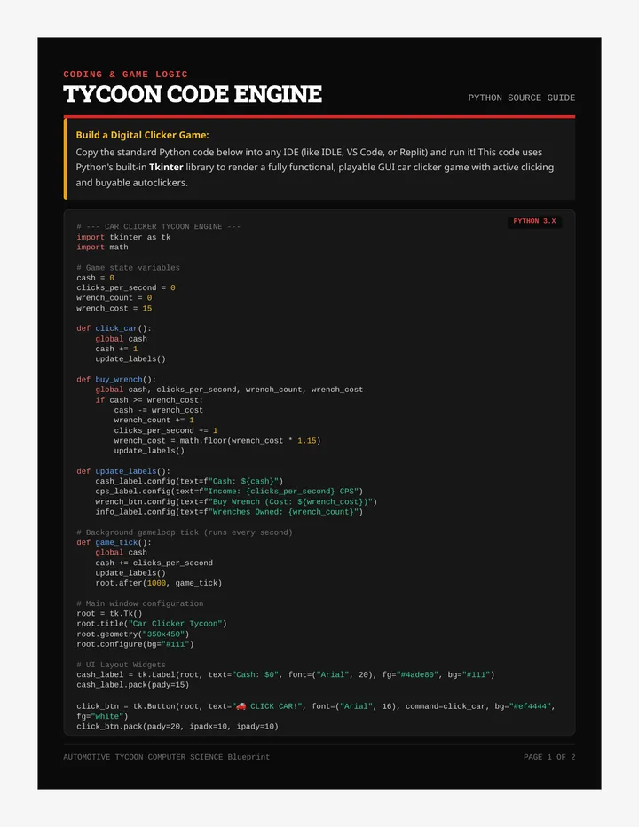 Clicker Code Blueprint