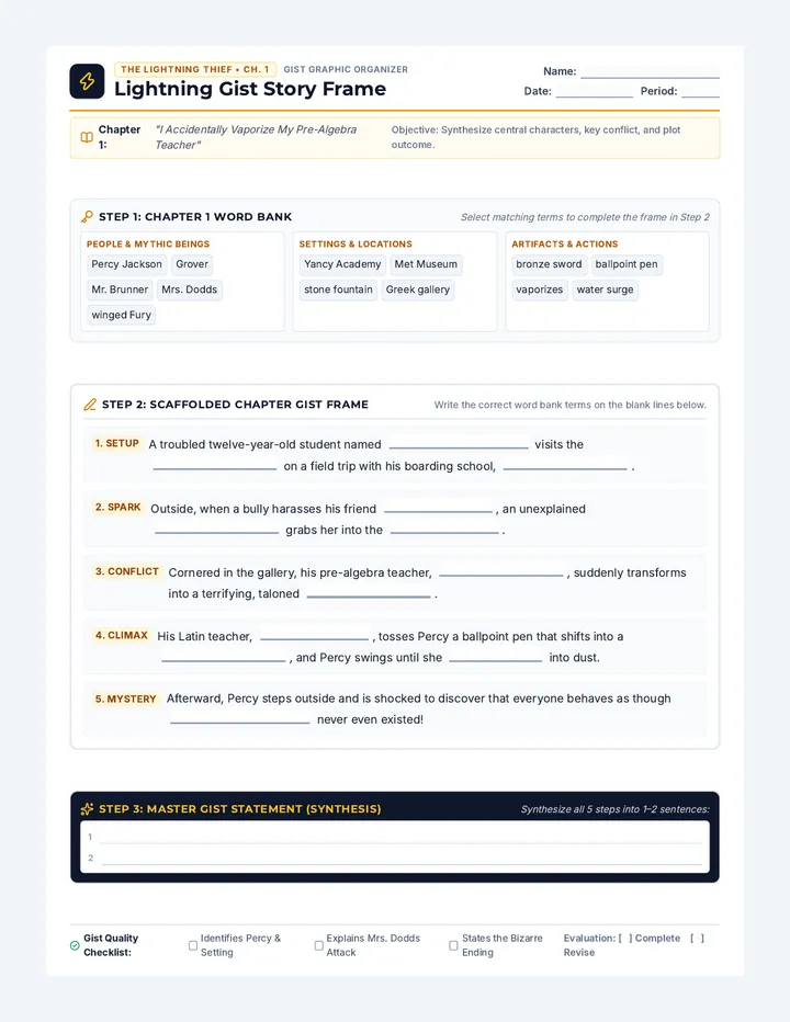 Lightning Gist Story Frame