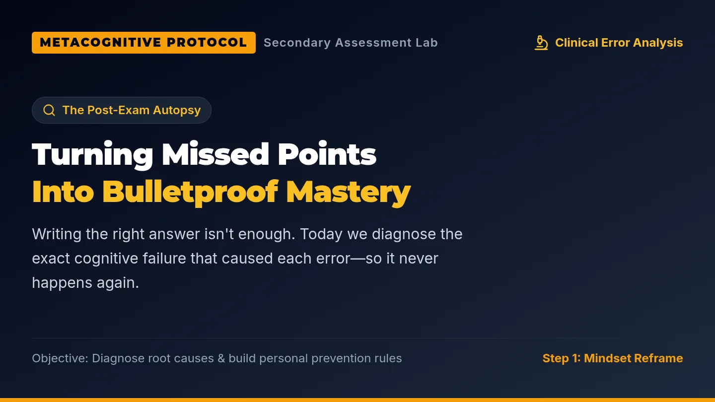 Error Audit Slides